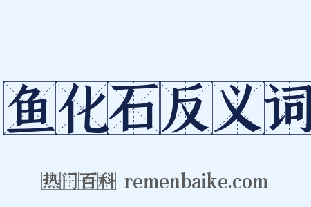 鱼化石反义词是什么意思的图片